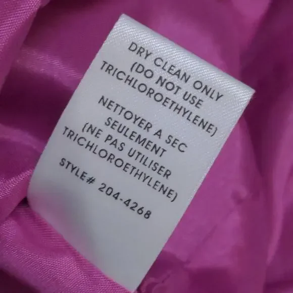 Nanette Lepore Womens Sundress Purple Paisley Lined Midi Pockets Textured 0 - Picture 9 of 11